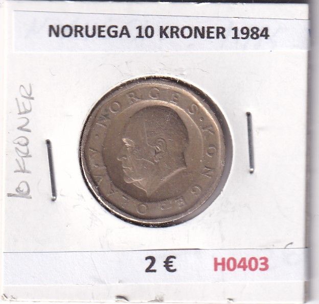 imagen-13-30506.jpg H0403 MONEDA NORUEGA 10 KRONER 1984 - Imagen 1