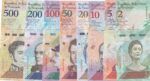 CRBX0396 SERIE 8 VALORES BILLETE VENEZUELA 2018 SIN CIRCULAR