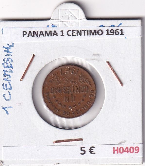 imagen-13-30519.jpg H0409 MONEDA PANAMA 1 CENTIMO 1961 - Imagen 1