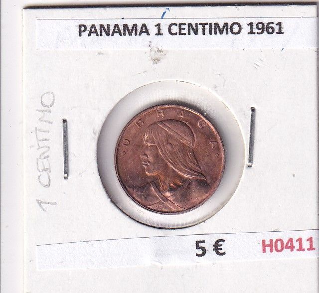 imagen-13-30521.jpg H0411 MONEDA PANAMA 1 CENTIMO 1961 - Imagen 1