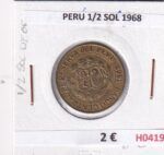 H0419 MONEDA PERU 1/2 SOL 1968