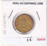 H0428 MONEDA PERU 10 CENTIMOS 1998