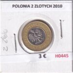 H0445 MONEDA POLONIA 2 ZLOTYCH 2010