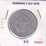 H0469 MONEDA RUMANIA 5 LEU 1978