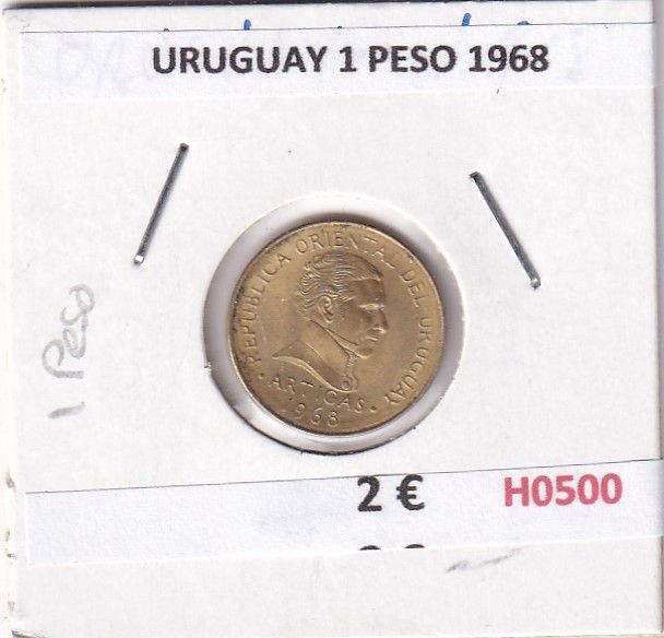 imagen-13-30610.jpg H0500 MONEDA URUGUAY 1 PESO 1968 - Imagen 1