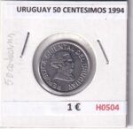 H0504 MONEDA URUGUAY 50 CENTESIMOS 1994