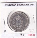 H0531 MONEDA VENEZUELA 2 BOLIVARES 1967