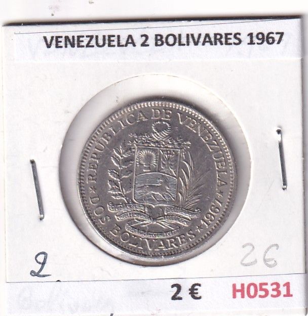 imagen-13-30641.jpg H0531 MONEDA VENEZUELA 2 BOLIVARES 1967 - Imagen 1