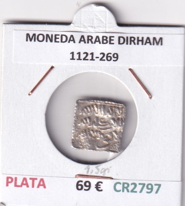 imagen-13-30675.jpg CR2797 MONEDA ARABE DIRHAM 1121-269 PLATA VER DESCRIPCION EN FOTO - Imagen 1