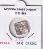 CR2802 MONEDA ARABE DIRHAM 1121-269 PLATA VER DESCRIPCION EN FOTO