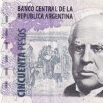 CRBX2465 BILLETE ARGENTINA 50 PESOS SERIE H EBC