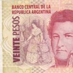CRBX2466 BILLETE ARGENTINA 20 PESOS SERIE G EBC