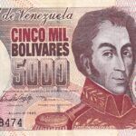 CRBX2490 BILLETE VENEZUELA 5000 BOLIVARES 1998 MBC+