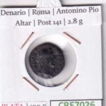 CRE7026 MONEDA DENARIO ROMA ANTONINO PIO ALTAR POST 141 VER FOTOS