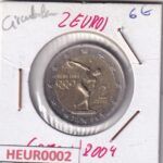 HEUR0002 MONEDA GRECIA 2 EUROS 2004