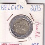 HEUR0007 MONEDA BELGICA 2 EUROS 2005 (MANCHA)