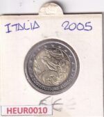 HEUR0010 MONEDA ITALIA 2 EUROS 2005