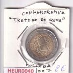 HEUR0040 MONEDA PAISES BAJOS 2 EUROS 2007