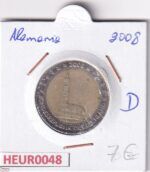 HEUR0048 MONEDA ALEMANIA 2 EUROS 2008 Letra D