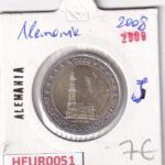HEUR0051 MONEDA ALEMANIA 2 EUROS 2008 Letra J