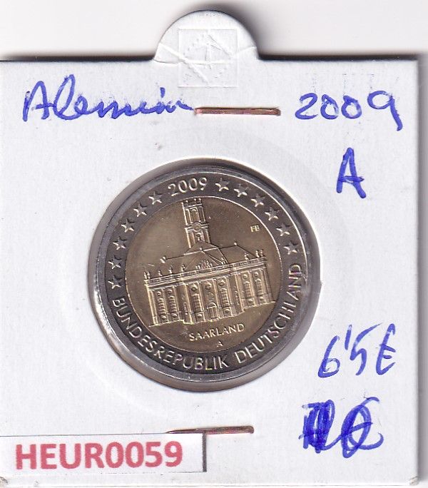 imagen-13-30923.jpg HEUR0059 MONEDA ALEMANIA 2 EUROS 2009 Letra A (Castillo Sarre) - Imagen 1