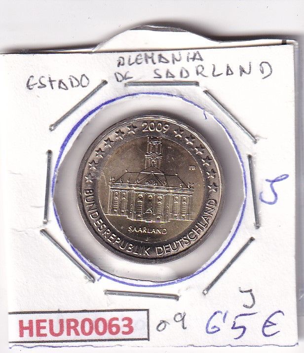 imagen-13-30927.jpg HEUR0063 MONEDA ALEMANIA 2 EUROS 2009 Letra J (Castillo Sarre) - Imagen 1
