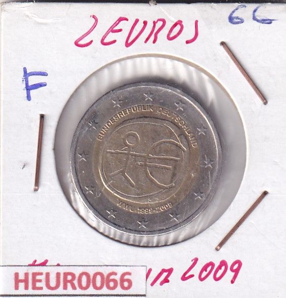 imagen-13-30930.jpg HEUR0066 MONEDA ALEMANIA 2 EUROS 2009 Letra F (Aniversario Euro) - Imagen 1