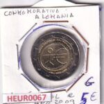 HEUR0067 MONEDA ALEMANIA 2 EUROS 2009 Letra G (Aniversario Euro)