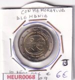 HEUR0068 MONEDA ALEMANIA 2 EUROS 2009 Letra J (Aniversario Euro)