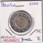 HEUR0071 MONEDA BELGICA 2 EUROS 2009 (Aniversario Euro)