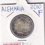 HEUR0092 MONEDA ALEMANIA 2 EUROS 2010 Letra F