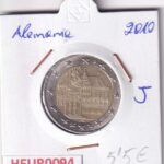 HEUR0094 MONEDA ALEMANIA 2 EUROS 2010 Letra J