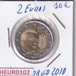 HEUR0102 MONEDA LUXEMBURGO 2 EUROS 2010