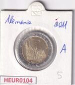 HEUR0104 MONEDA ALEMANIA 2 EUROS 2011 Letra A
