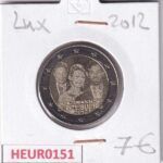 HEUR0151 MONEDA LUXEMBURGO 2 EUROS 2012 (Boda Real)