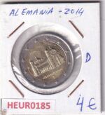 HEUR0185 MONEDA ALEMANIA 2 EUROS 2014 Letra D