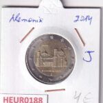 HEUR0188 MONEDA ALEMANIA 2 EUROS 2014 Letra J