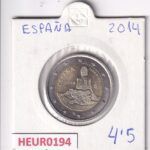 HEUR0194 MONEDA ESPAÑA 2 EUROS 2014 (Parque Guell)