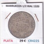 CR4225 MONEDA MARRUECOS 1/2 RIAL 1320 PLATA