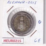 HEUR0215 MONEDA ALEMANIA 2 EUROS 2015 Letra G (Estados federados)