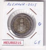 HEUR0215 MONEDA ALEMANIA 2 EUROS 2015 Letra G (Estados federados)