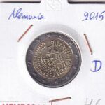 HEUR0218 MONEDA ALEMANIA 2 EUROS 2015 Letra D (Unificación Alemania)