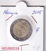 HEUR0219 MONEDA ALEMANIA 2 EUROS 2015 Letra F (Unificación Alemania)