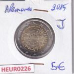 HEUR0226 MONEDA ALEMANIA 2 EUROS 2015 Letra J (Bandera europea)