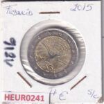 HEUR0241 MONEDA FRANCIA 2 EUROS 2015 (70 años de paz en Europa)