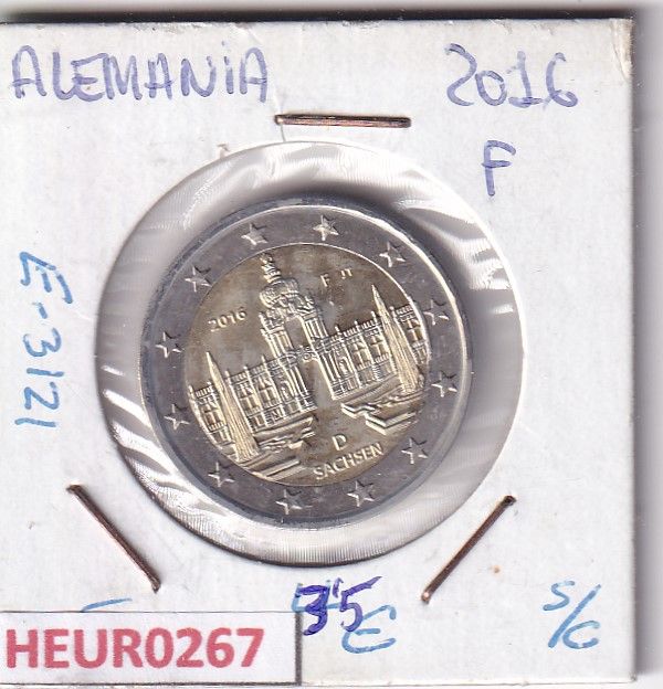 imagen-13-31215.jpg HEUR0267 MONEDA ALEMANIA 2 EUROS 2016 Letra F - Imagen 1