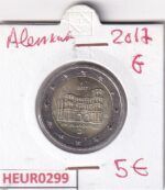 HEUR0299 MONEDA ALEMANIA 2 EUROS 2017 Letra G