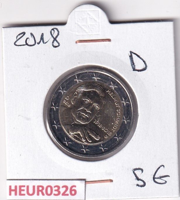 imagen-13-31269.jpg HEUR0326 MONEDA ALEMANIA 2 EUROS 2018 Letra D (Helmut Schmidt) - Imagen 1