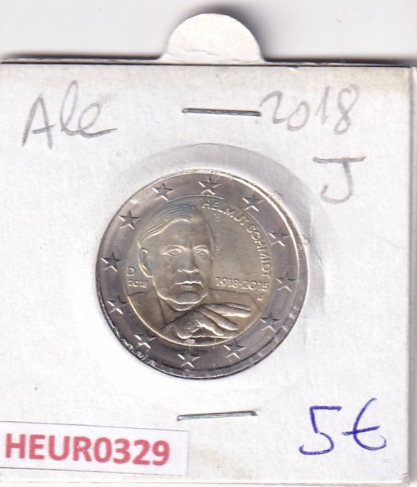 imagen-13-31272.jpg HEUR0329 MONEDA ALEMANIA 2 EUROS 2018 Letra J (Helmut Schmidt) - Imagen 1