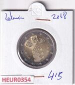 HEUR0354 MONEDA LETONIA 2 EUROS 2018 (Estados bálticos)